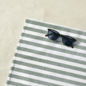 Sage Green Striping Strandtuch (Beispiel)