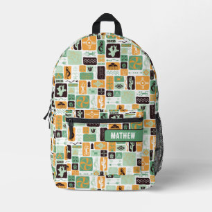Sage Green Südwest Bedruckter Rucksack