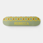 Sage Green Sunflower Skateboard (Horizontal)
