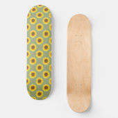 Sage Green Sunflower Skateboard (Vorderseite)