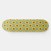 Sage Green Sunflower Skateboard (Horizontal)