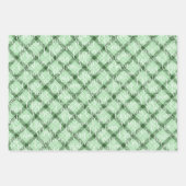 Sage Green tartan kariert Geschenkpapier Set (Vorderseite)