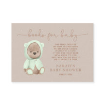 Sage Green Teddy Bear Babydusche Anfrage