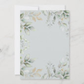 Sage Green Teddy Bear rät das richtige Preisspiel Einladung (Rückseite)