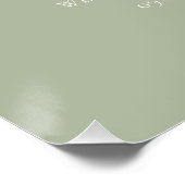 Sage Green The Night Before Probe Dinner Unterschr Poster (Ecke)