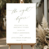 Sage Green THE NIGHT BEVOR Probe Dinner Poster