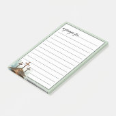 Sage Green Three Crosses War Room Prayer Post-it Klebezettel (angewinkelt)