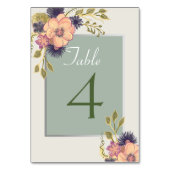 Sage Green Tischnummer (Vorderseite)