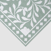 Sage Green Traditional Bone Inlay Decoupage Paper  Seidenpapier (Detail)