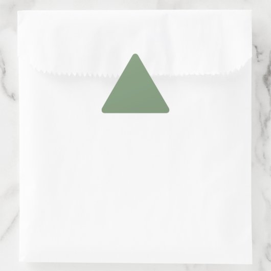 Sage Green Triangle Sticker (Tasche)