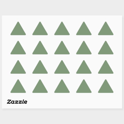 Sage Green Triangle Sticker (Blatt)