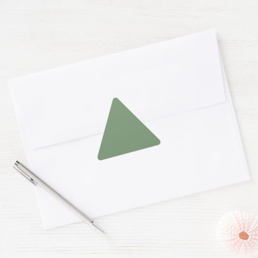 Sage Green Triangle Sticker (Umschlag)
