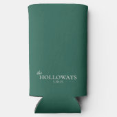 Sage Green, um kalte Gastgeschenk Hochzeit zu habe Selters Dosenkühler (Rückseite)