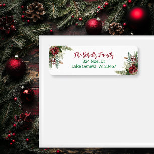 Sage Green und Burgund Weihnachtsfolien