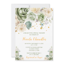 Sage Green und Creme Floral Brautparty