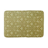 Sage Green und Gold Art Nouveau Pattern Badematte (Vorderseite)