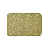 Sage Green und Gold Art Nouveau Pattern Badematte (Vorderseite)