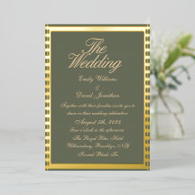 Sage Green und Golden Classic Wedding