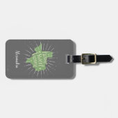 Sage Green und Grau Zuhause Sweet Zuhause Texas Gepäckanhänger (Vorderseite horizontal)