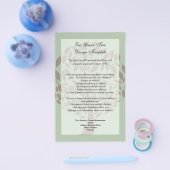 Sage Green und Soft Brown stilisierte Öko Flyer (Einzeln)