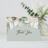 Sage Green und Vanilla Creme Vielen Dank (Stehend Vorderseite)