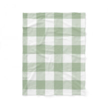 Sage Green und White Gingham Kariert