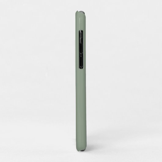 Sage Green und White | Modernes Monogramm Case-Mate iPhone Hülle (Hinten/Links)