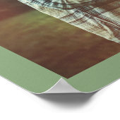 Sage Green Verlobung Foto Hochzeit Willkommen Poster (Ecke)