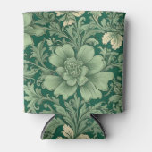 Sage Green Vintag Floral Muster Dosenkühler (Vorderseite)
