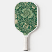 Sage Green Vintag Floral Muster Pickleball Schläger (Rückseite)