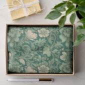 Sage Green Vintag Floral Muster Seidenpapier (Geschenk)