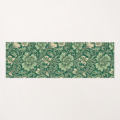 Sage Green Vintag Floral Muster Yogamatte (Vorderseite (Horizontal))