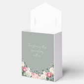 Sage Green Vintag Garden Rose Brautparty Geschenkschachtel (Geöffnet)