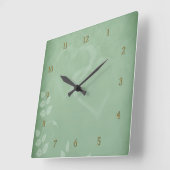Sage Green Vintag Quadratische Wanduhr (Winkel)