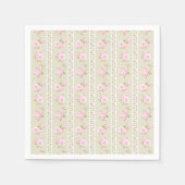 Sage Green Vintage Floral Serviette (Vorderseite)