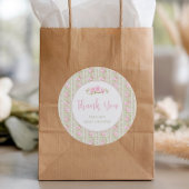 Sage Green Vintage Rose Thank You Runder Aufkleber