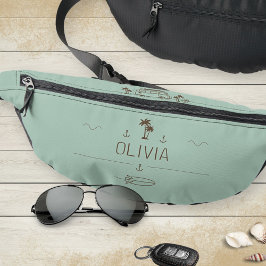 Sage Green Vintage Van Surfer Crew Minimalist Bauchtasche