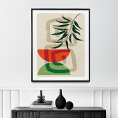 Sage Green Wall Art, Boho Landschaft Kunst Leinwanddruck