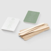 Sage Green Wappen Monogram Wedding Program Fächer (Non-assembled)