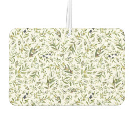 Sage Green Watercolor French Country Chic Olives Autolufterfrischer