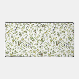 Sage Green Watercolor French Country Chic Olives Schreibtischunterlage