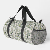 Sage Green Watercolor French Country Olive Duffle Bag (Rechte Ecke)