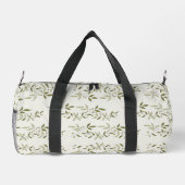 Sage Green Watercolor French Country Olive Pattern Duffle Bag (Rückseite)