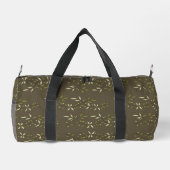 Sage Green Watercolor French Country Olive Pattern Duffle Bag (Rückseite)