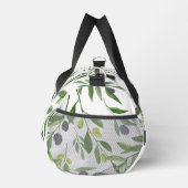 Sage Green Watercolor French Country Olive Pattern Duffle Bag (Rechts)