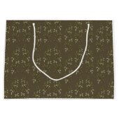 Sage Green Watercolor French Country Olive Pattern Große Geschenktüte (Vorderseite)