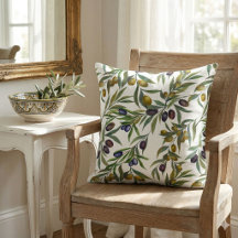 Sage Green Watercolor French Country Olive Pattern