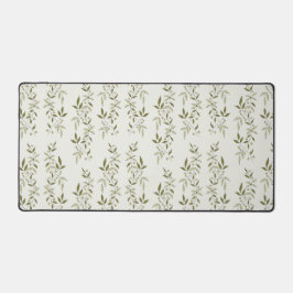 Sage Green Watercolor French Country Olive Pattern Schreibtischunterlage