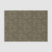 Sage Green Watercolor French Country Olive Pattern Seidenpapier (Vorderseite)