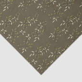 Sage Green Watercolor French Country Olive Pattern Seidenpapier (Ausschnitt)
